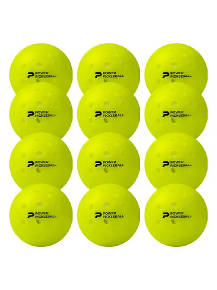 Bola Pickleball Diadem Premier Power Pickleball Outdoor (Amarelo,Pack 12un) 1