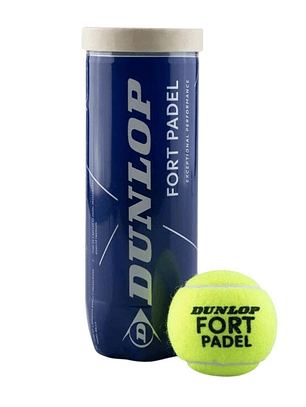 Bola Padel Dunlop Fort Padel (Tubo 3un)
