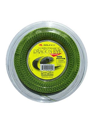 Corda Squash Solinco Dragon Eye Rolo 200m (Verde,1.15mm)