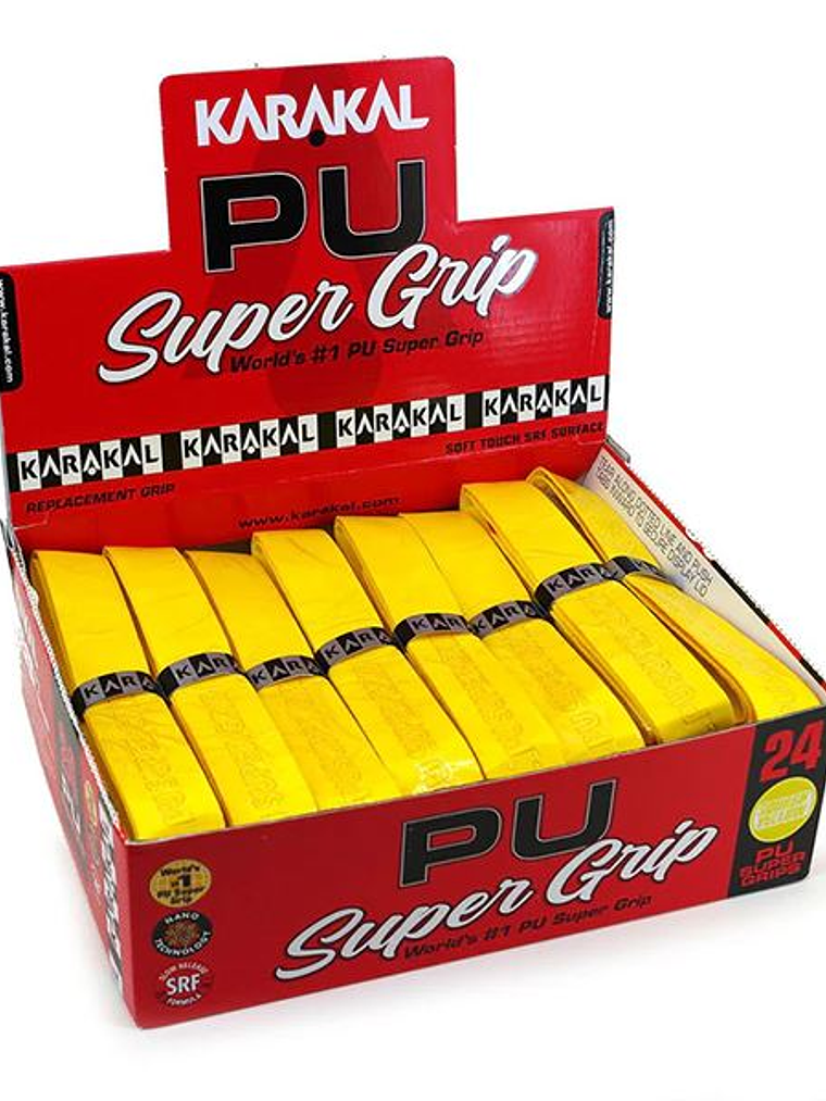 Grip Karakal Pu Super (Amarelo,Caixa 24un) 1