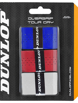 Overgrip Padel Dunlop Tour Dry (Sortido,Blister 3un)