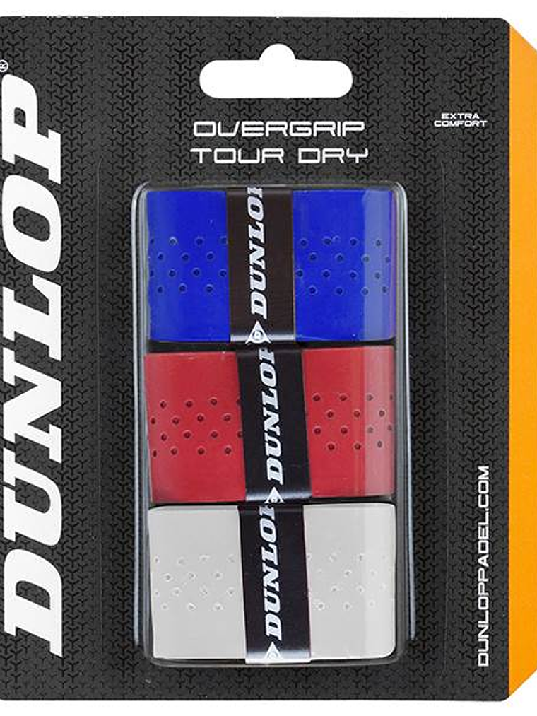 Overgrip Padel Dunlop Tour Dry (Sortido,Blister 3un) 1
