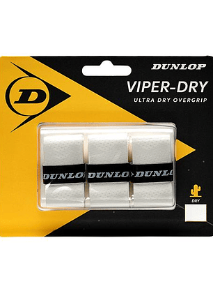 Overgrip Dunlop Viperdry (Branco,Blister 3un)