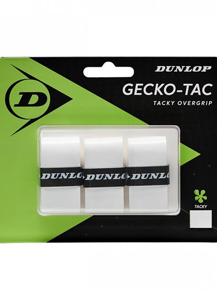 Overgrip Dunlop Gecko-Tac (Branco,Blister 3un) 1