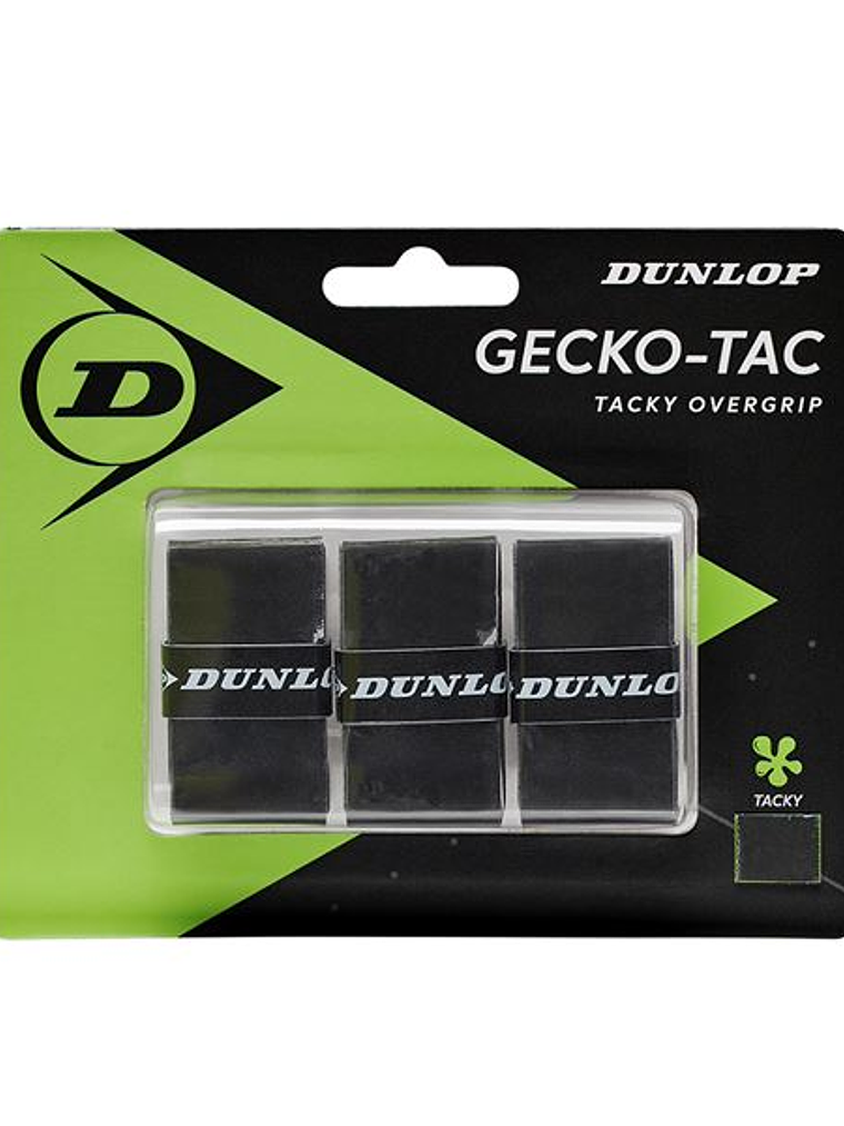 Overgrip Dunlop Gecko-Tac (Preto,Blister 3un) 1