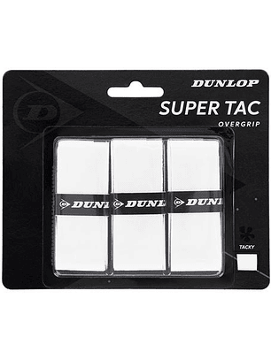 Overgrip Dunlop Supertac (Branco,Blister 3un)