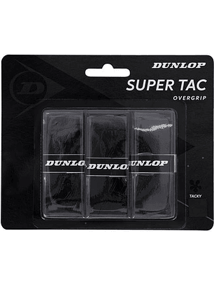 Overgrip Dunlop Supertac (Preto,Blister 3un)