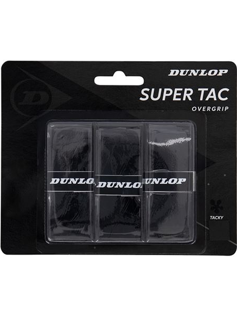 Overgrip Dunlop Supertac (Preto,Blister 3un) 1