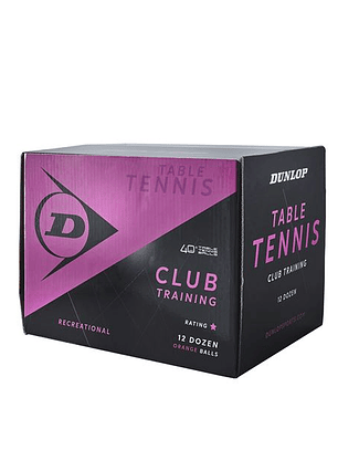 Bolas de Ténis Mesa Dunlop Training 40+, 144 unidades