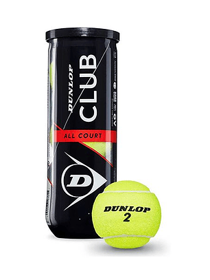 Bola Ténis Dunlop Club (Tubo 3un)