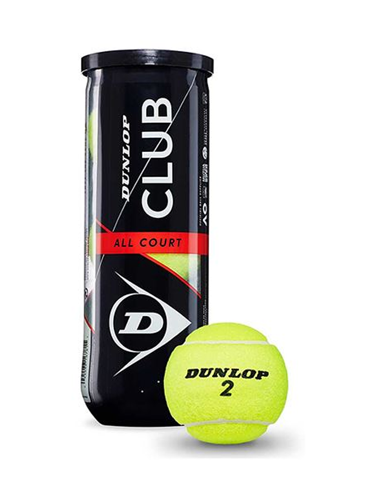 Bola Ténis Dunlop Club (Tubo 3un) 1