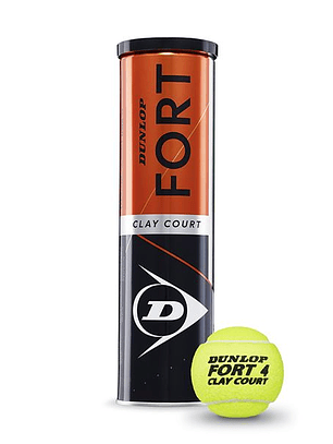Bola Ténis Dunlop Fort Clay Court (Lata 4un)