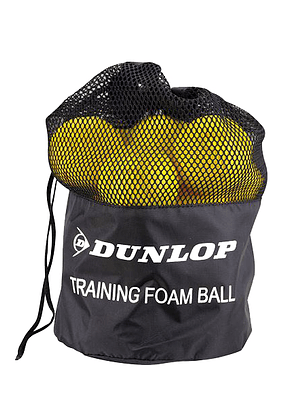 Bola Ténis Dunlop Training (Esponjosa,Bolsa 12un)