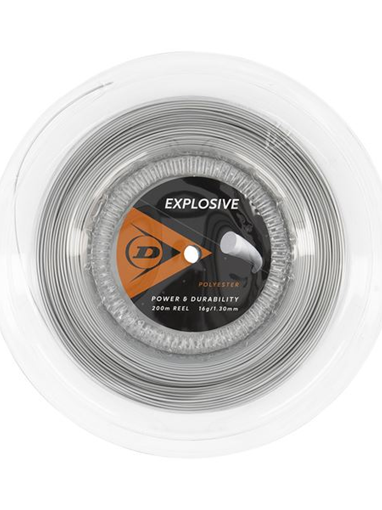 Corda Ténis Dunlop Explosive 16G Rolo 200m (Cinzento,1.30mm) 1