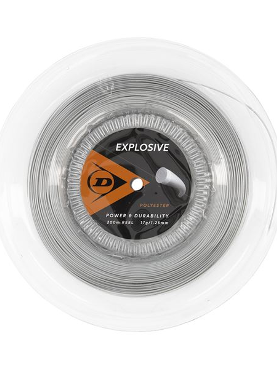 Corda Ténis Dunlop Explosive 17G Rolo 200m (Cinzento,1.25mm) 1
