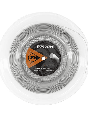 Corda Ténis Dunlop Explosive 17G Rolo 200m (Cinzento,1.25mm)