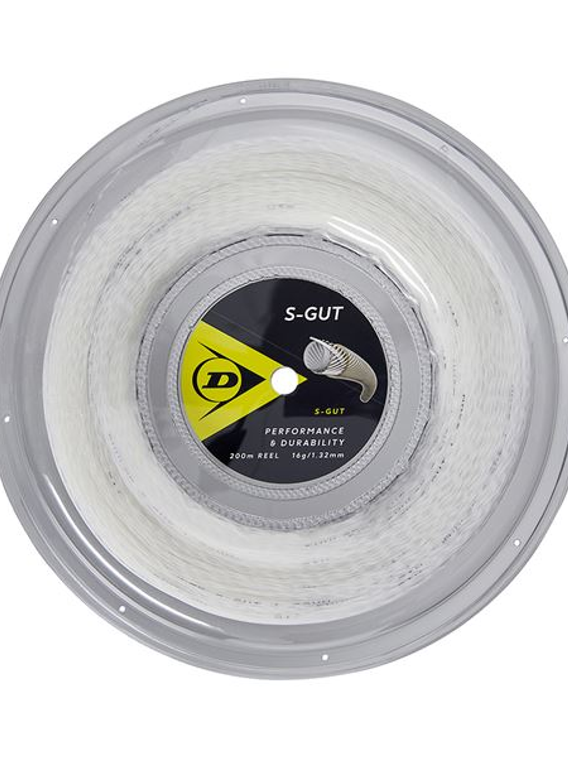 Corda Ténis Dunlop S-Gut 16G Rolo 200m (Branco,1.32mm) 1