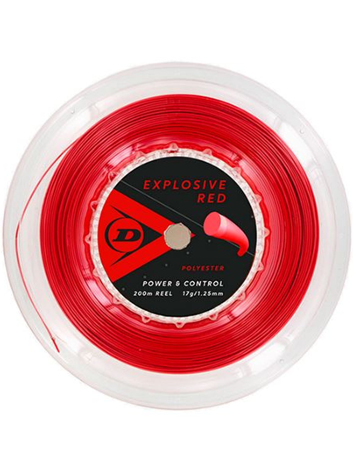 Corda Ténis Dunlop Red 17G Rolo 200m (Vermelho,1.25mm) 1