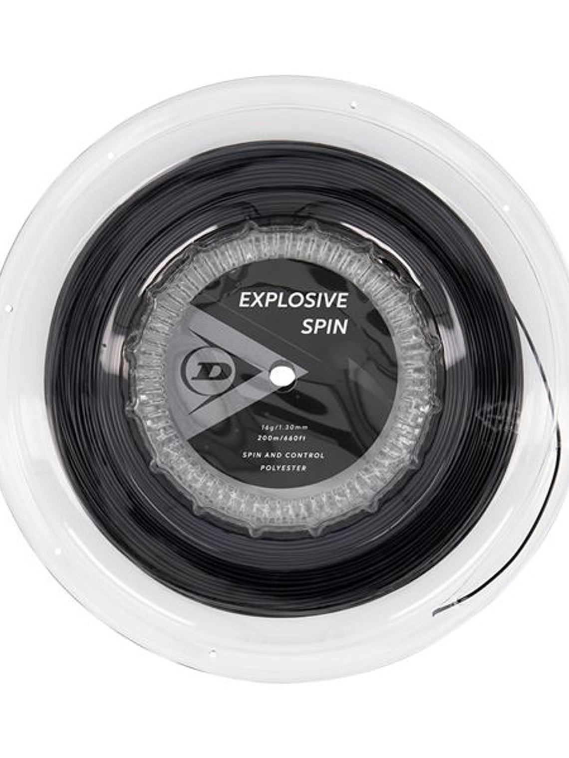 Corda Ténis Dunlop Explosive Spin 16G Rolo 200m (Preto,1.30mm) 1