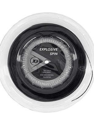 Corda Ténis Dunlop Explosive Spin 16G Rolo 200m (Preto,1.30mm)