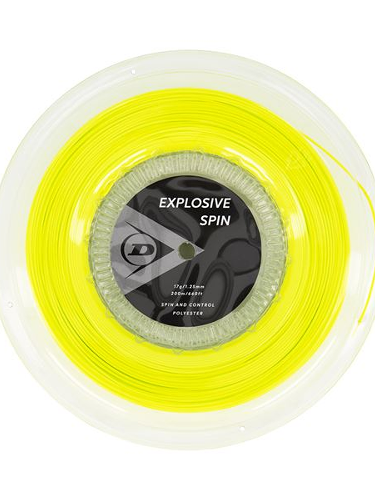 Corda Ténis Dunlop Explosive Spin 17G Rolo 200m (Amarelo,1.25mm) 1