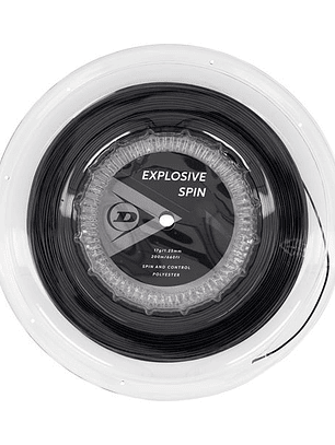 Corda Ténis Dunlop Explosive Spin 17G Rolo 200m (Preto,1.25mm)