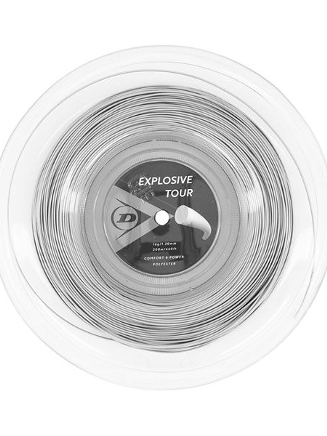 Corda Ténis Dunlop Explosive Tour 16G Rolo 200m (Cinzento,1.30mm) 1