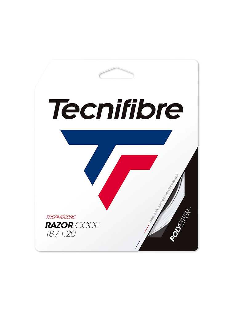 Corda Ténis Tecnifibre RAZOR CODE 1,20 WHITE 1