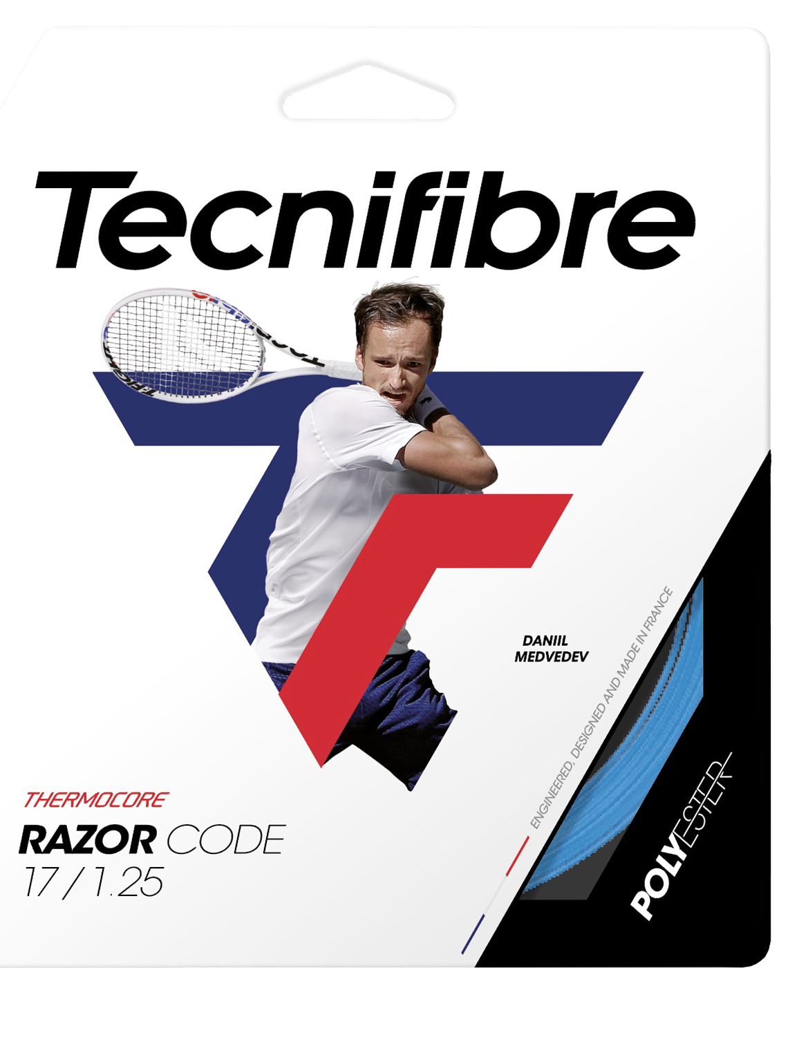 Corda Ténis Tecnifibre RAZOR CODE 1,25 BLUE 1