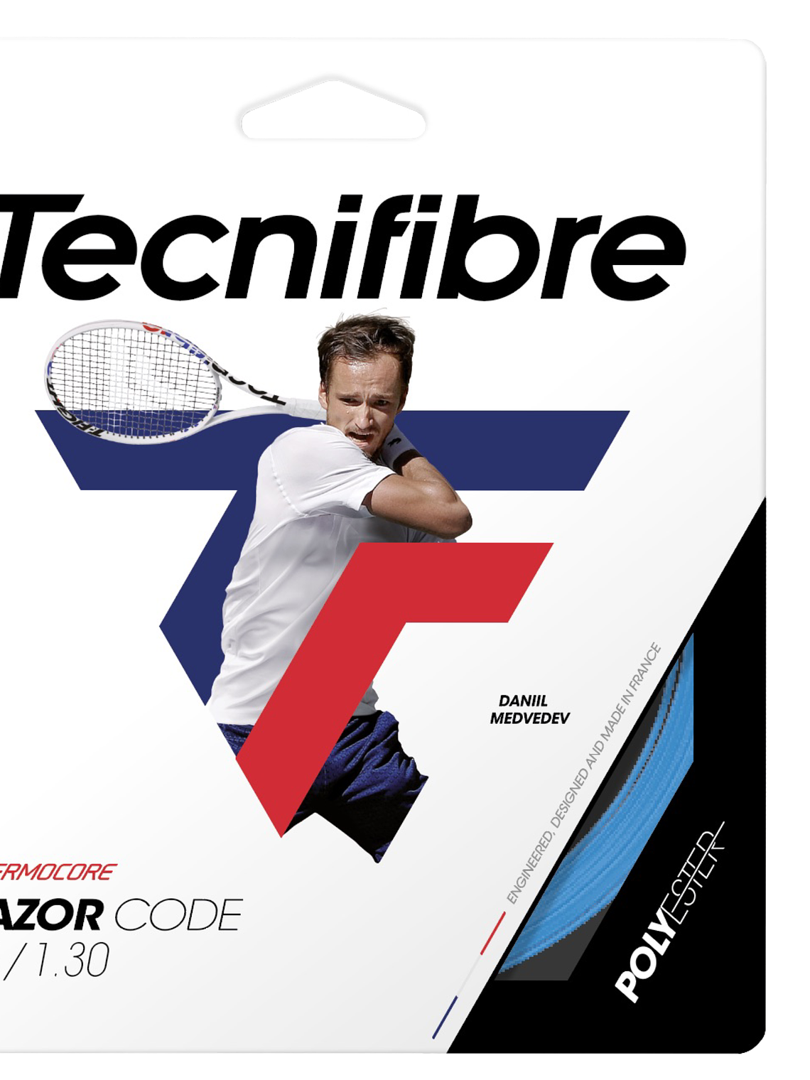 Corda Ténis Tecnifibre RAZOR CODE 1,30 BLUE 1