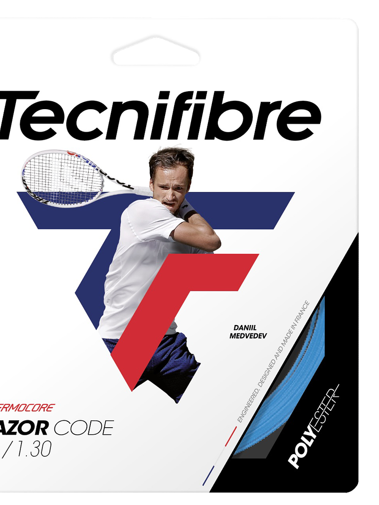 Corda Ténis Tecnifibre RAZOR CODE 1,30 BLUE 1