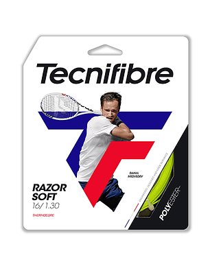 Corda Ténis Tecnifibre RAZOR SOFT 1,30 LIME