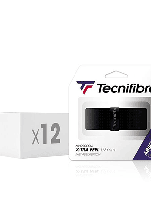 Grip de Ténis Tecnifibre X-TRA FEEL NOIR (caixa de 12 packs d'1 grip)