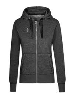 Casaco com capuz com fecho de correr para senhora da Teuton Sports