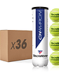 Bola de Ténis Tecnifibre CHAMPION : CARTON DE 36 TUBES DE 4 BALLES DE TENNIS - Miniatura 1