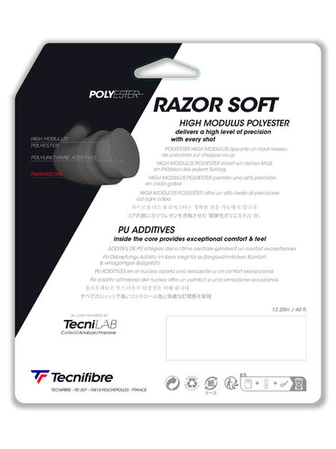 Corda Ténis Tecnifibre RAZOR SOFT 1,20 3