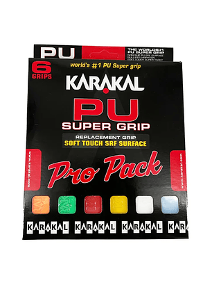 Grip Karakal PU Super Grip Pro Pack 6 Unidades
