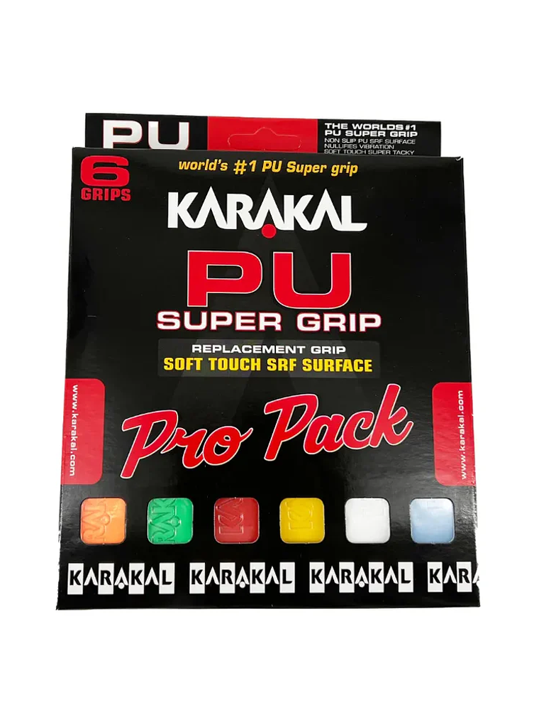 Grip Karakal PU Super Grip Pro Pack 6 Unidades 1