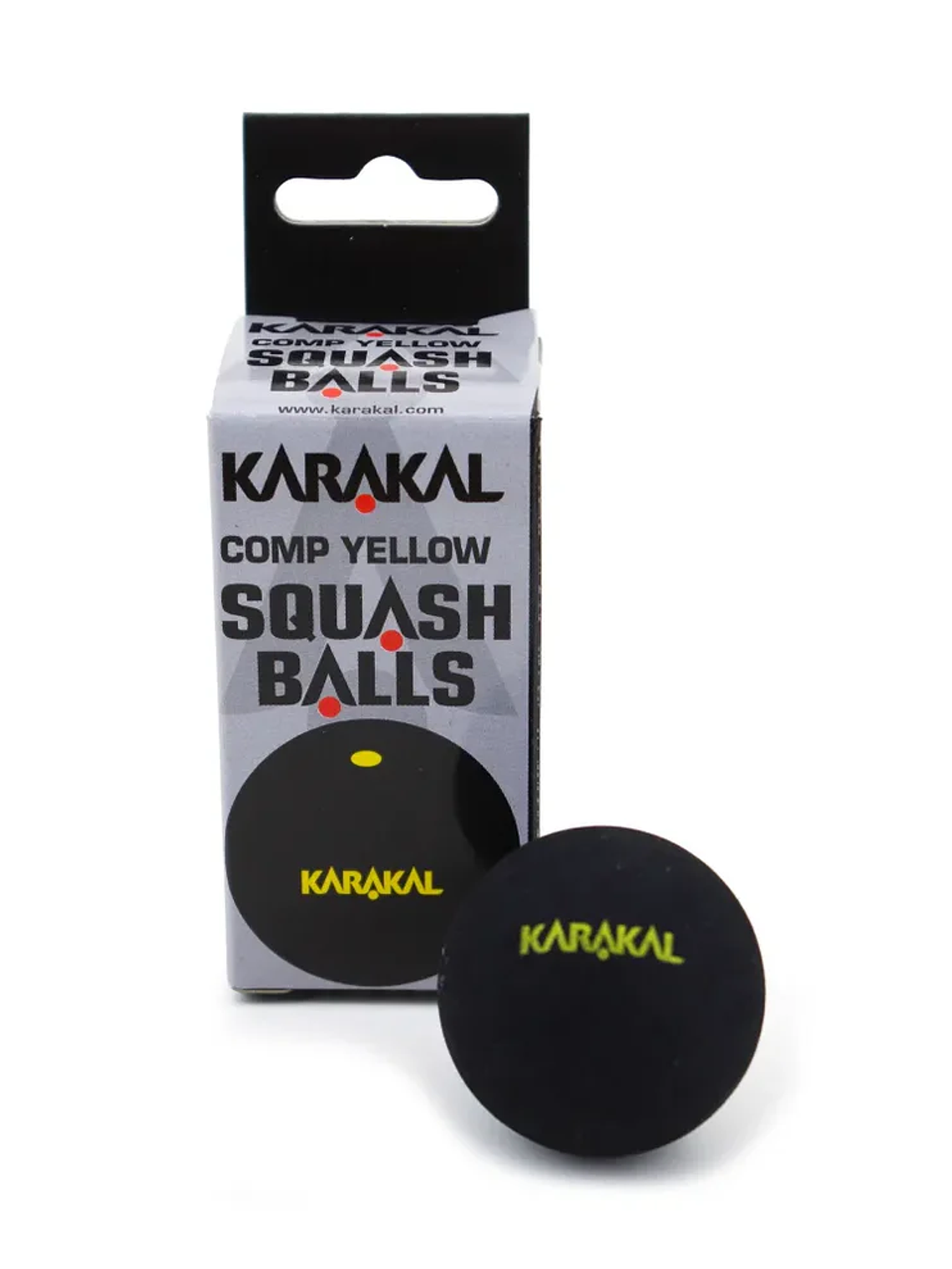 Bola de Squash Karakal Yellow Dot  2