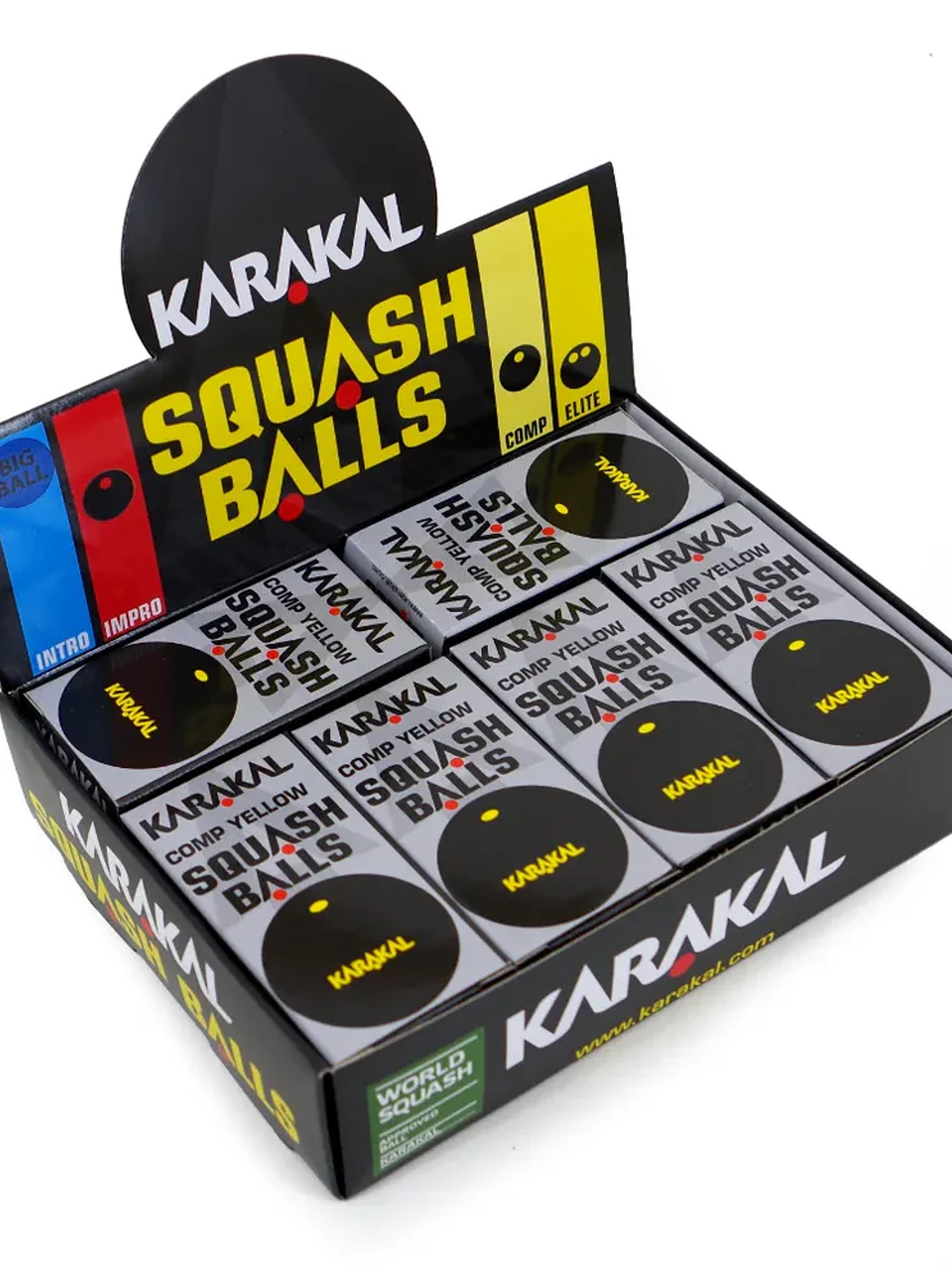 Bola de Squash Karakal Yellow Dot  3