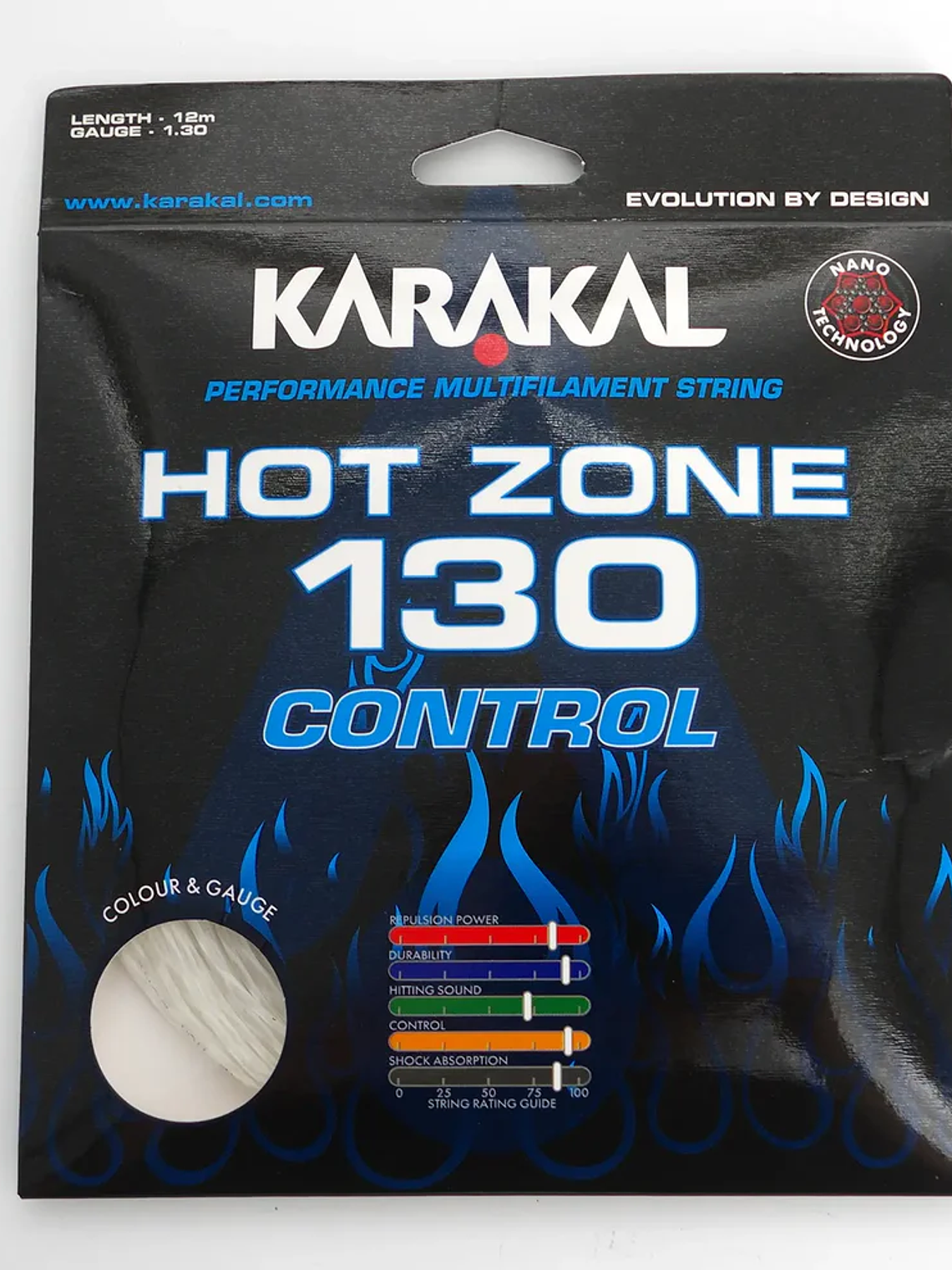 Corda de Squash57 Karakal Hot Zone Control 130 4