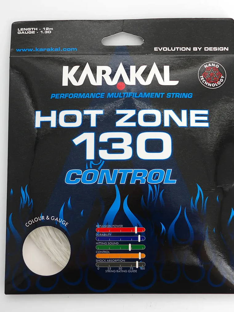 Corda de Squash57 Karakal Hot Zone Control 130 4