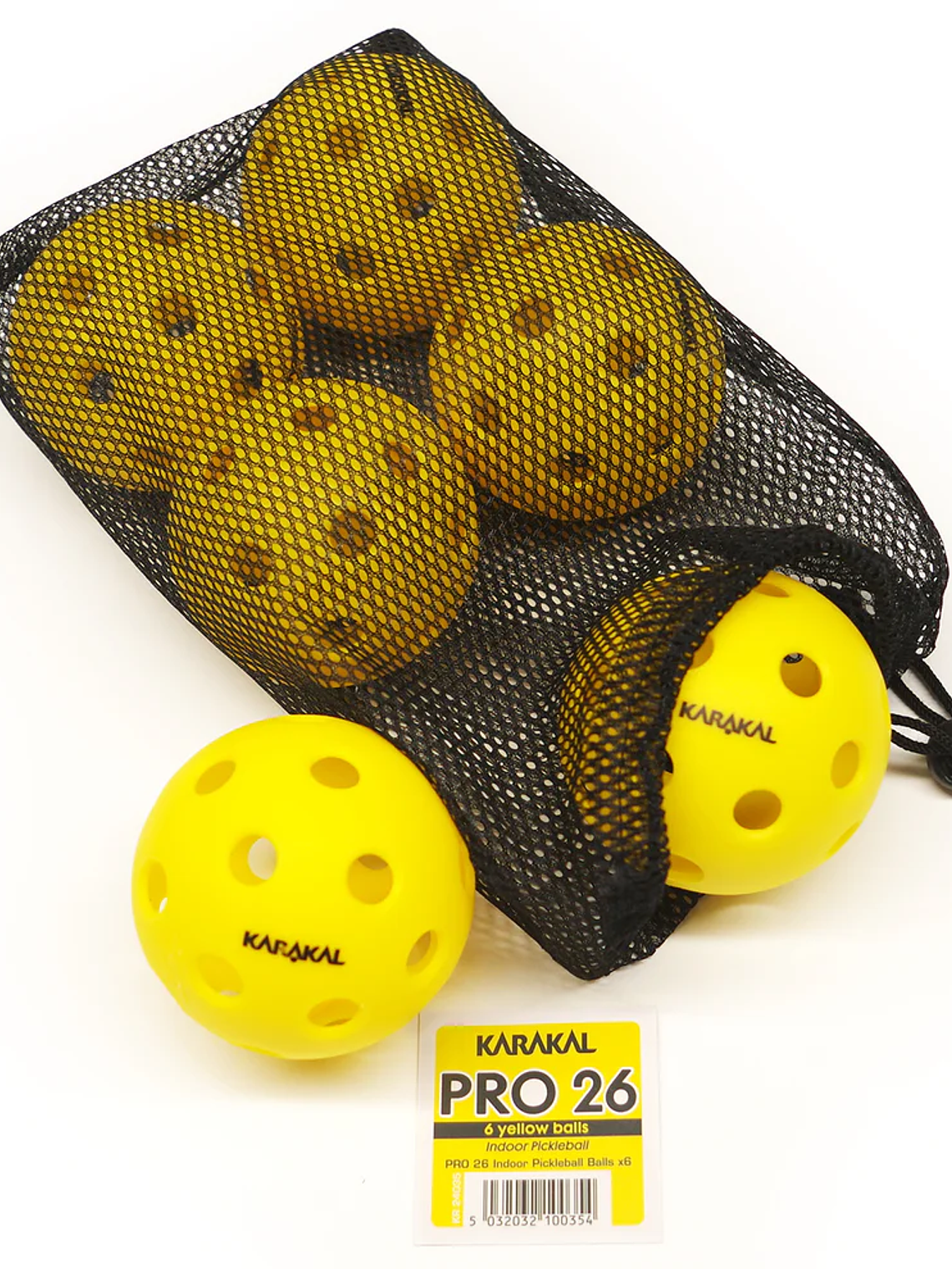 Bola de Pickleballs Karakal Pro 26 Indoor (Pack of 6) 6