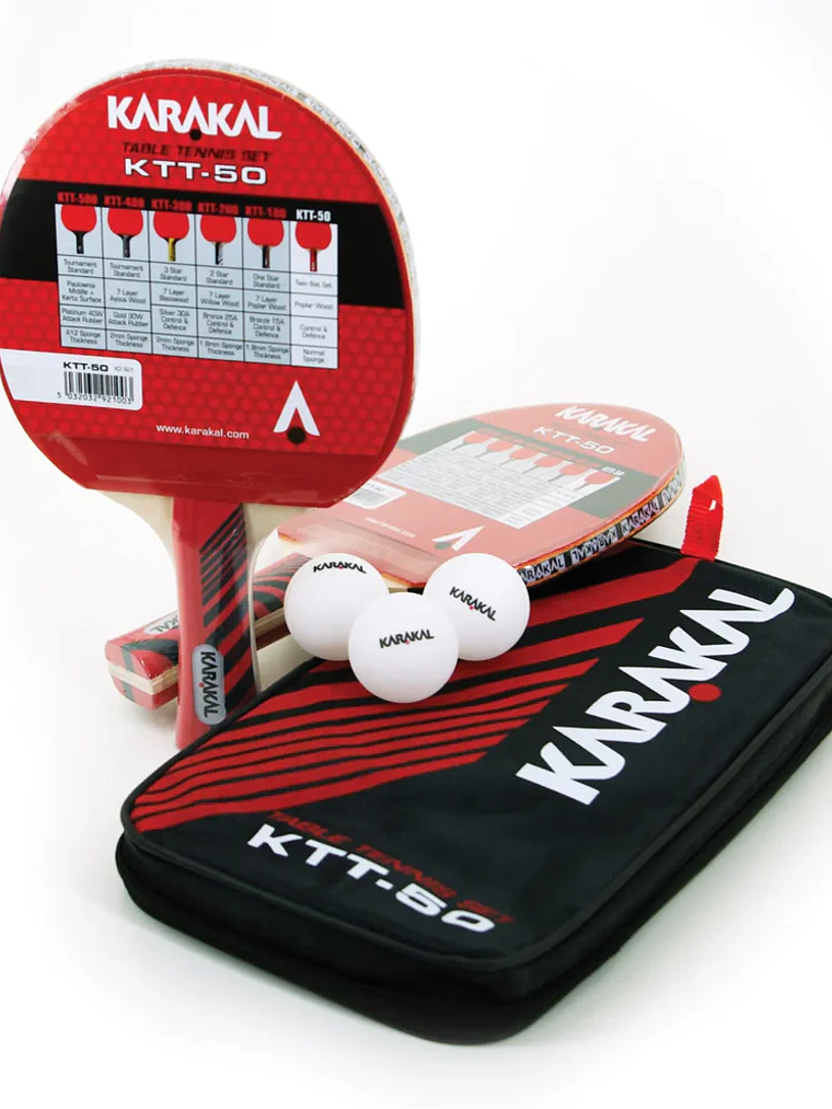 Raquete de Ténis de Mesa Karakal KTT 50 (Set 2 raquetes) 1