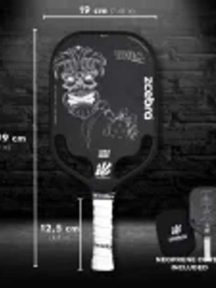 Raquete de Pickleball Zcebra TOTEM Black Stream Series 6