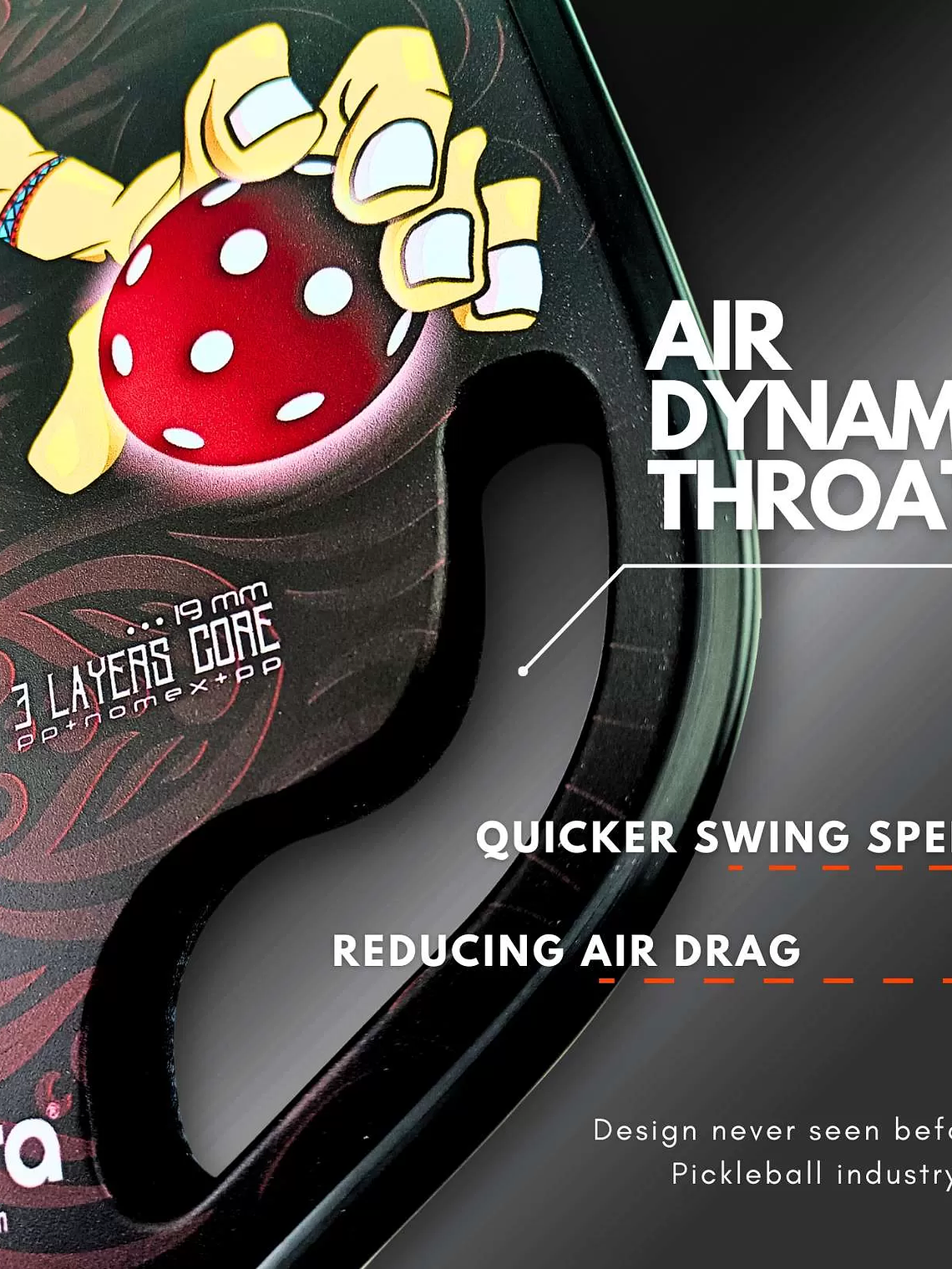 Raquete de Pickleball Zcebra Totem Stream Series Original 7