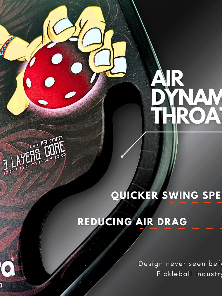 Raquete de Pickleball Zcebra Totem Stream Series Original 7