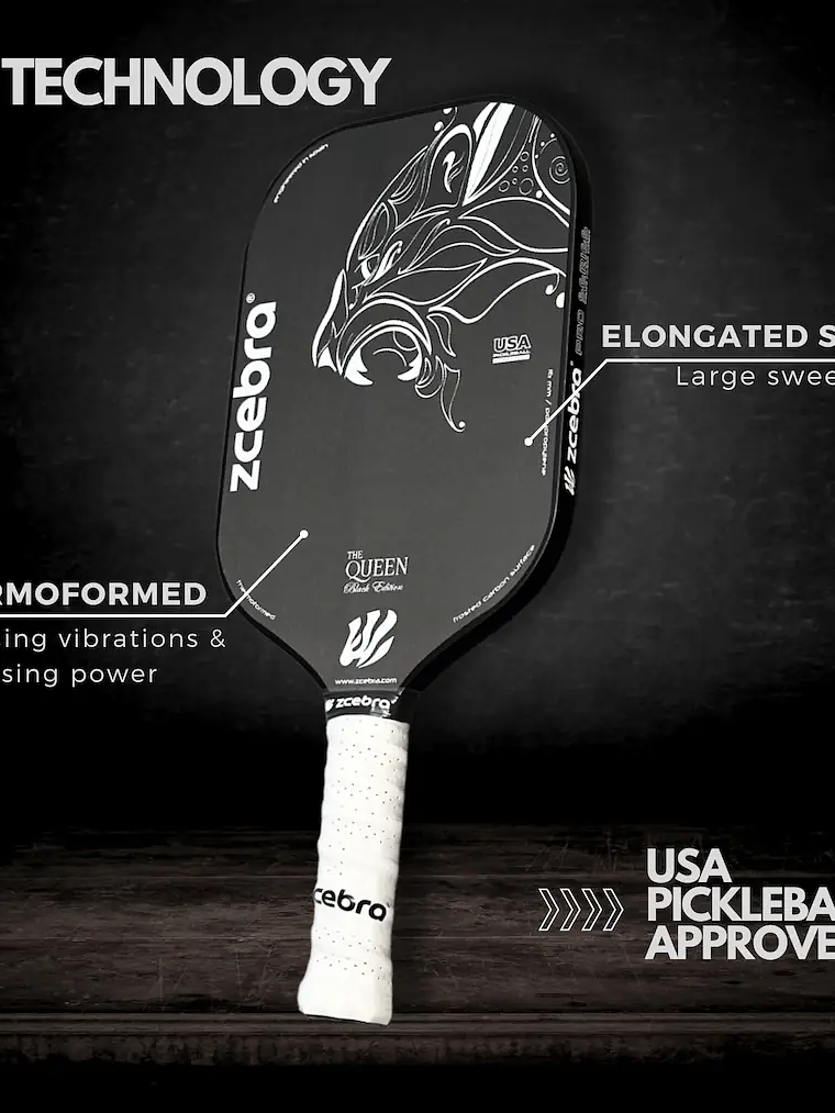Raquete de Pickleball Zcebra THE QUEEN Edgeless 3