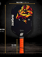 Raquete de Pickleball Zcebra Black/orange THE QUEEN Edgeless - thumbnail 5