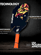 Raquete de Pickleball Zcebra Black/orange THE QUEEN Edgeless - thumbnail 6
